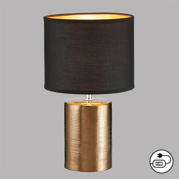 Fischer&Honsel Bronz 50657 lampa stołowa 1x25W/E14  IP20