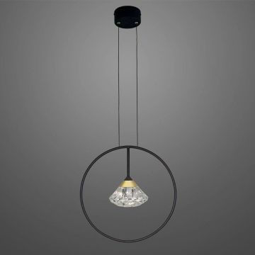 Altavola Design Tiffany LA059/P_black lampa wisząca 1x3W/LED 180lm 3000K IP20