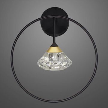 Altavola Design Tiffany LA059/W_black kinkiet 1x1x3W/LED 180lm 3000K IP20