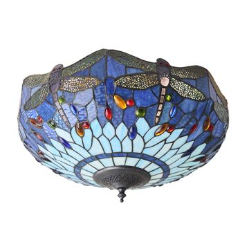 Interior1900 Dragonfly blue 70722 plafon 2x60W/E27 IP20