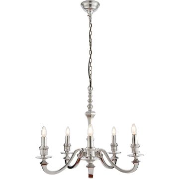 Endon FINSBURY 73598 żyrandol 5x60W/E14  