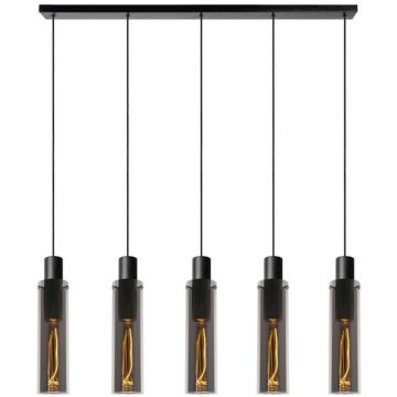 Lucide ORLANDO 74404/05/65 lampa wisząca 5x40w/e27   ip20