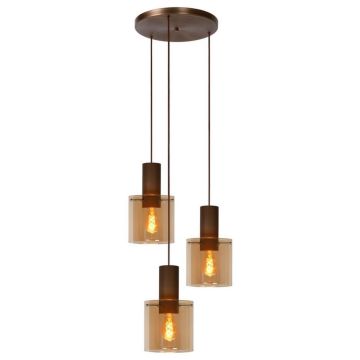 Lucide TOLEDO 74405/13/62 lampa wisząca 3x40w/e27   ip20