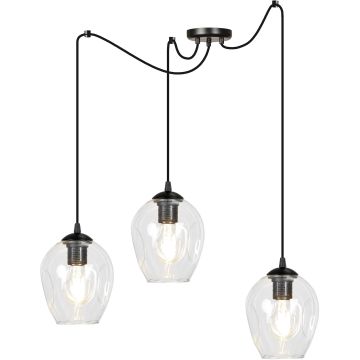 Emibig LEVEL 3 BL TRANSPARENT 756/3 lampa wisząca 3x15W/E27 IP20