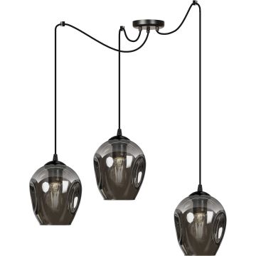 Emibig LEVEL 3 BL GRAFIT 757/3 lampa wisząca 3x15W/E27 IP20