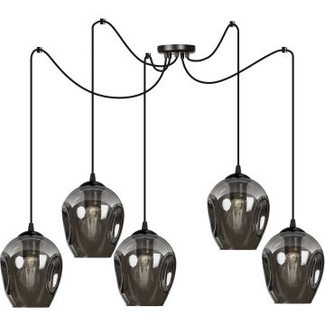 Emibig LEVEL 5 BL GRAFIT 757/5 lampa wisząca 5x15W/E27 IP20