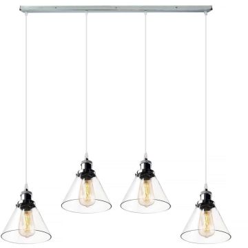 Altavola Design NEW YORK LOFT LA034/CL4_chrom lampa wisząca 4x40W/E27   IP20