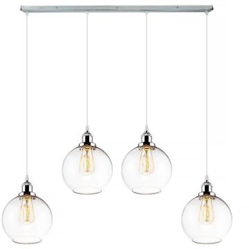 Altavola Design NEW YORK LOFT LA035/CL4_chrom lampa wisząca 4x40W/E27   IP20