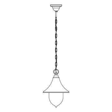 Norlys Firenze 800A/W oprawa wisząca 1x9W/E27 IP54