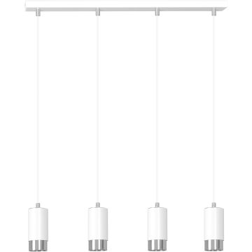 Emibig FUMIKO 4 WH/CHROME 814/4 lampa wisząca 4x30W/GU10 IP20