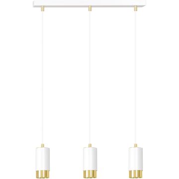 Emibig FUMIKO 3 WH/GOLD 815/3 lampa wisząca 3x30W/GU10 IP20
