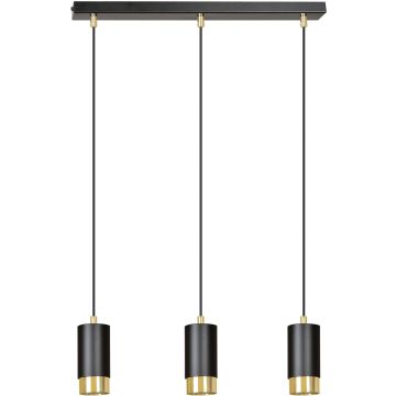 Emibig FUMIKO 3 BL/GOLD 817/3 lampa wisząca 3x30W/GU10 IP20