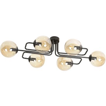 Emibig BRENDI 6A BL MIODOWY 833/6A lampa sufitowa 6x10W/E14 IP20