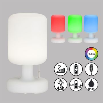 Fischer&Honsel Termoli 850253 lampa stołowa 2x1.5W/LED  170lm IP44 RGBW