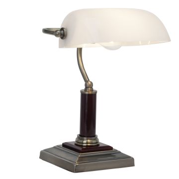 Brilliant Bankir 92679/31 lampka stołowa 1x60W/E27 IP20