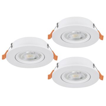 Eglo BARRANCO 902262 downlight wpuszczany 3x4.5W/LED 3X450lm 2700K, 4000K, 6500K IP20