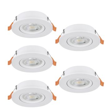 Eglo BARRANCO 902263 downlight wpuszczany 5x4.5W/LED 5X450lm 2700K, 4000K, 6500K IP20