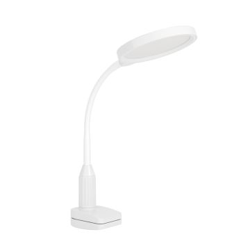 Eglo LAURO 902177 lampka biurkowa z klipsem 1x5.5W/LED 600lm 2700K, 4000K, 6500K IP20