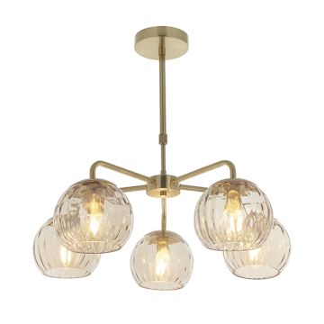Endon Dimple 91969 żyrandol LED 5x25W/E14 IP20  