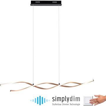 Paul Neuhaus POLINA 9142-18 lampa wisząca 2x23,5W/LED 2526lm 3000k ip20