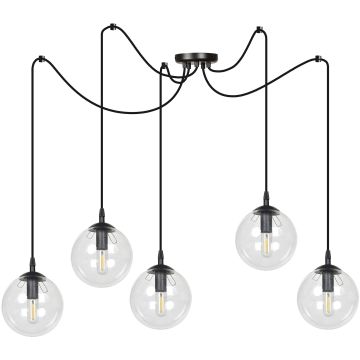 Emibig GIGI 5 BL TRANSPARENT 936/5 lampa wisząca 5x10W/E14 IP20