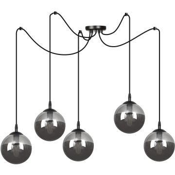 Emibig GIGI 5 BL GRAFIT 937/5 lampa wisząca 5x10W/E14 IP20