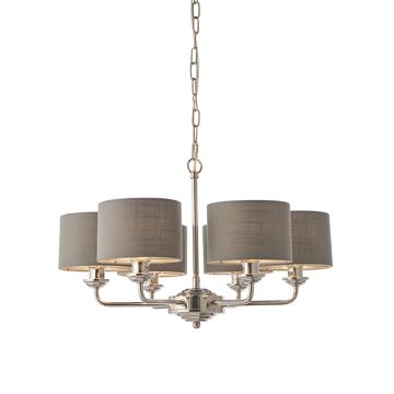 Endon Highclere 94381 lampa wisząca 6x28W/E14 IP20  