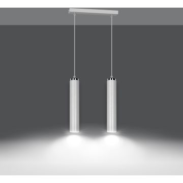 Emibig LUNA 2 WHITE 955/2 lampa wisząca 2x30W/GU10 IP20