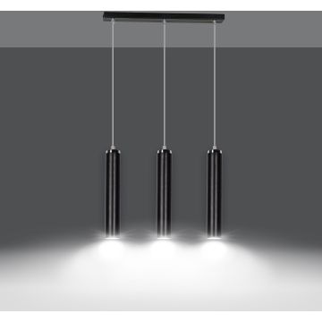 Emibig LUNA 3 BLACK 956/3 lampa wisząca 3x30W/GU10 IP20