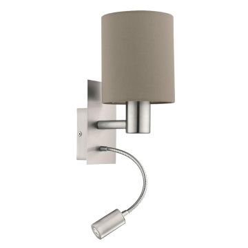 Eglo PASTERI 96478 kinkiet na wysięgniku 1x40W/E27 + 1X3,5W/LED 3000K