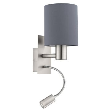 Eglo PASTERI 96479 kinkiet na wysięgniku 1x40W/E27 + 1X3,5W/LED 3000K