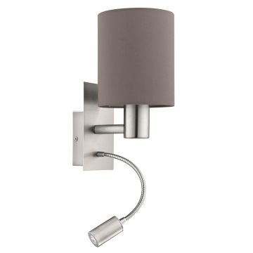 Eglo PASTERI 96481 kinkiet na wysięgniku 1x40W/E27 + 1X3,5W/LED 3000K