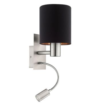 Eglo PASTERI 96483 kinkiet na wysięgniku 1x40W/E27 + 1X3,5W/LED 3000K