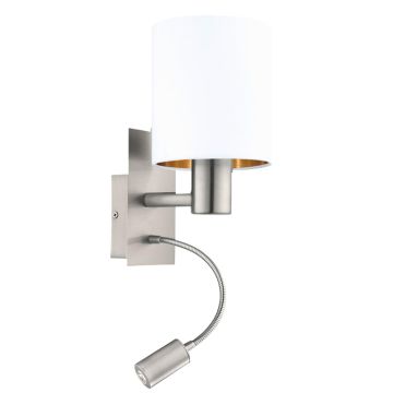 Eglo PASTERI 96484 kinkiet na wysięgniku 1x40W/E27 + 1X3,5W/LED 3000K