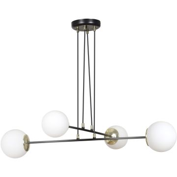 Emibig OGNIS 4 BLACK 966/4 lampa wisząca 4x10W/E14 IP20