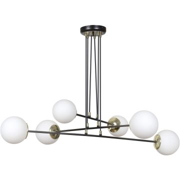 Emibig OGNIS 6 BLACK 966/6 lampa wisząca 6x15W/E27 IP20