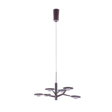 Italux KRESYDA AD16014-6B DARK COFFEE lampa wisząca 6x3,6W/LED 3000K