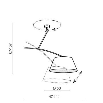 AZzardo BARCELONA LAMPBODY AZ2288 zawiesie 1x60W/E27 IP20 