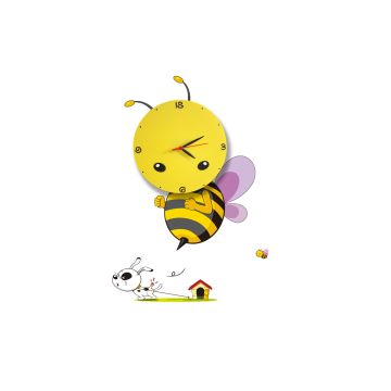 Milagro BEE 145 Kinkiet ścienny dziecięcy zegar 1x1W/LED 