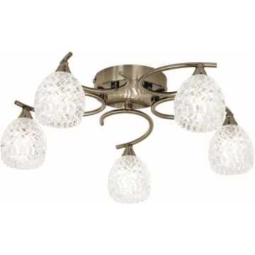 Endon BOYER BOYER-5AB lampa sufitowa 5x33W/G9  