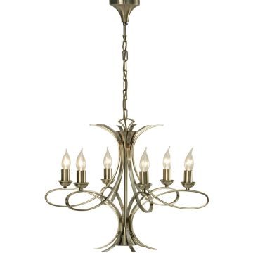 Endon Penn CA7P6BB żyrandol 6x40W/E14  
