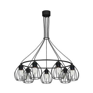 Milagro DON BLACK MLP752 Żyrandol 7x60W/E27 