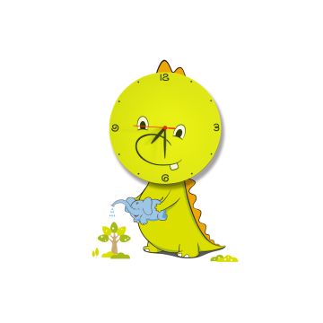 Milagro DRAGON 146 Kinkiet ścienny dziecięcy zegar 1x1W/LED 