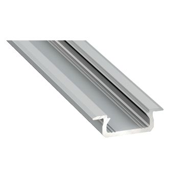 Profil Alu do taśm LED srebrny Typ-Z z przesłoną mleczną 1m EKPR6481 Eko-Light