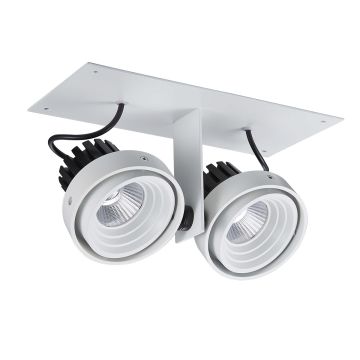Italux PATRIZIO GL7118-2/2X12W 3000K WH+BL reflektorek sufitowy 2x12W/LED 3000K