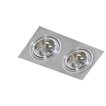 AZzardo SIRO GM2200_ALU oprawa wpuszczana 2x50W/GU10 ES111