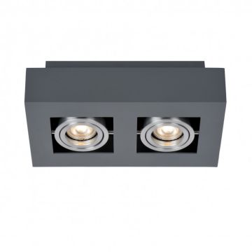 Italux CASEMIRO IT8002S2-BK/AL  Oprawa natynkowa 2x50W/GU10