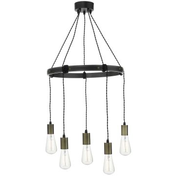 Dar Lighting Ivan IVA0531 lampa wisząca 5x60W/E27 IP20 
