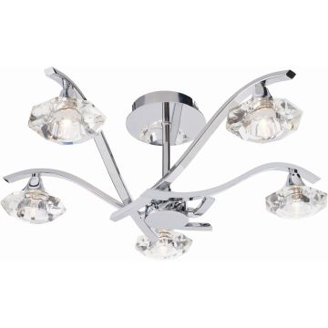 Endon LANGELLA LANGELLA-5CH lampa sufitowa 5x33W/G9  