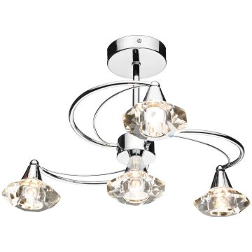 Dar Lighting Luther LUT0450 lampa sufitowa 4x40W/G9  
